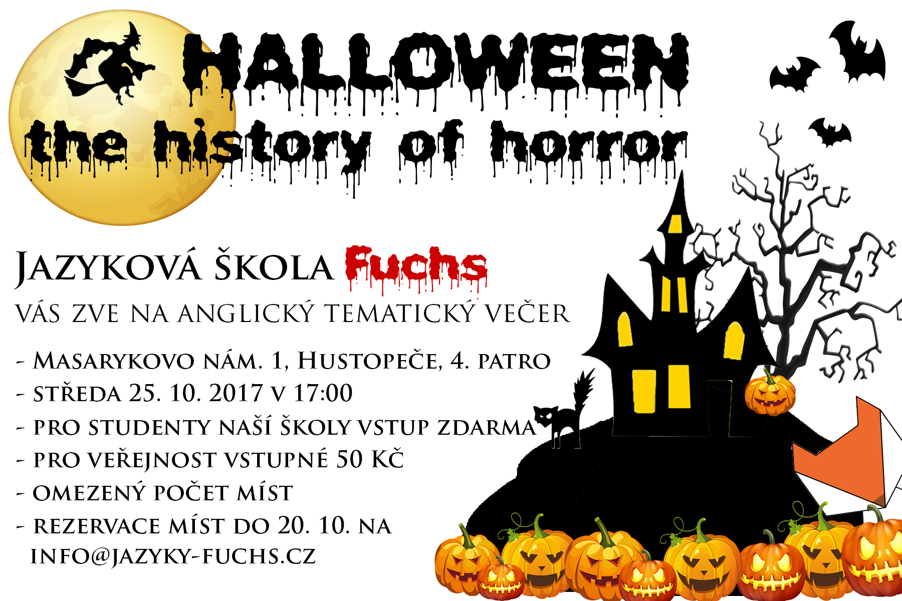 3. tematický večer - Halloween - History of horror